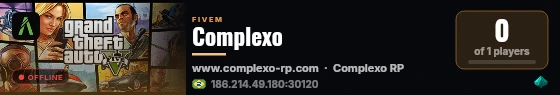 Complexo live status badge