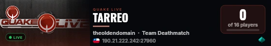 TARREO live status badge