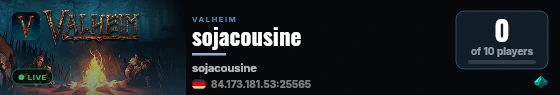 sojacousine live status badge