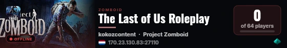The Last of Us Roleplay live status badge