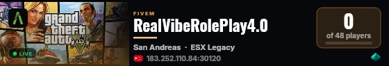 RealVibeRolePlay4.0 live status badge