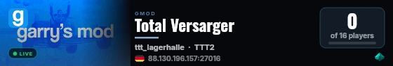 Total Versarger live status badge