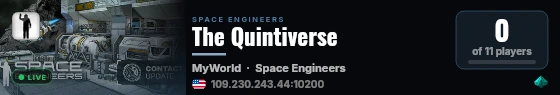The Quintiverse live status badge