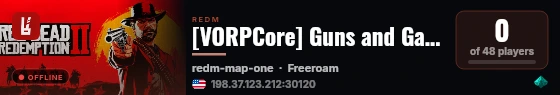[VORPCore] Guns and Gavels RP live status badge