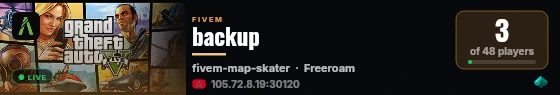 backup live status badge