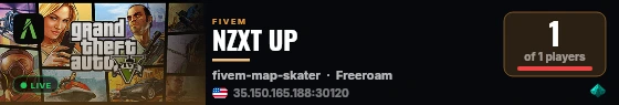 NZXT UP live status badge