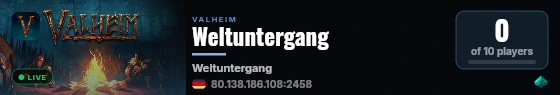 Weltuntergang live status badge