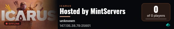 Hosted by MintServers live status badge