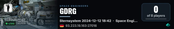 GDRG live status badge