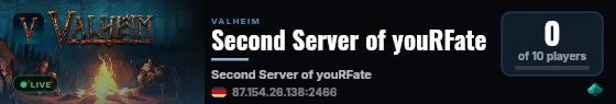 Second Server of youRFate live status badge