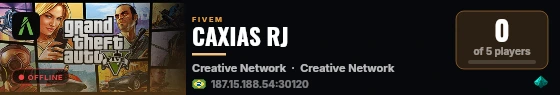 CAXIAS RJ live status badge
