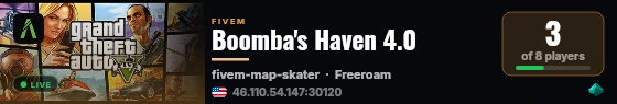 Boomba's Haven 4.0 live status badge