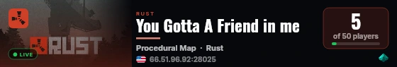 You Gotta A Friend in me live status badge