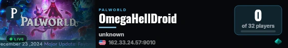 OmegaHellDroid live status badge