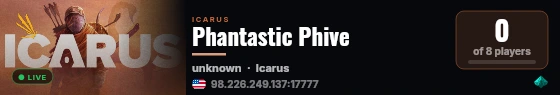 Phantastic Phive live status badge