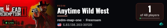 Anytime Wild West live status badge