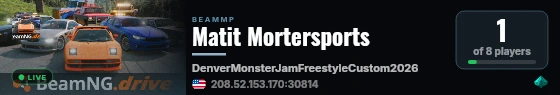 Matit Mortersports live status badge