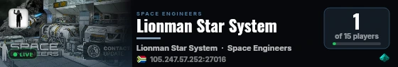 Lionman Star System live status badge