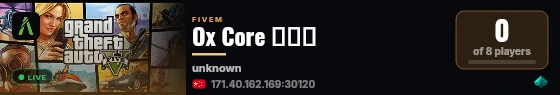 Ox Core 纯净端 live status badge