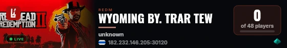 WYOMING BY. TRAR TEW live status badge