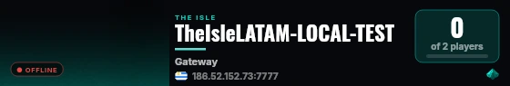 TheIsleLATAM-LOCAL-TEST live status badge