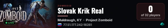 Slovak Krik Real live status badge