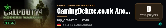 GamingDeluxe.co.uk Another Promod LIVE V2.20 Server is Born live status badge