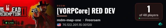 [VORPCore] RED DEV live status badge