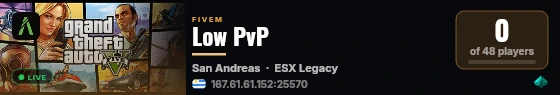 Low PvP live status badge