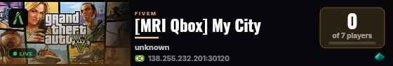 [MRI Qbox] My City live status badge