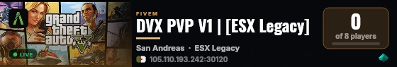 DVX PVP V1 | [ESX Legacy] live status badge