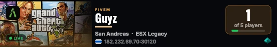 Guyz live status badge