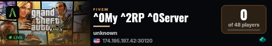 ^0My ^2RP ^0Server live status badge