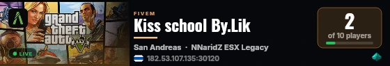 Kiss school By.Lik live status badge
