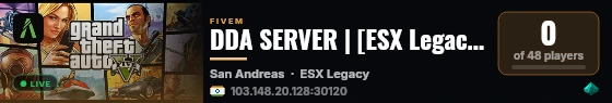 DDA SERVER | [ESX Legacy] live status badge