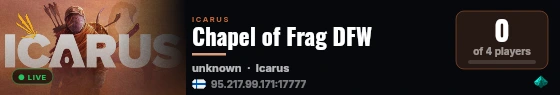 Chapel of Frag DFW live status badge