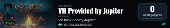 VH Provided by Jupiter live status badge
