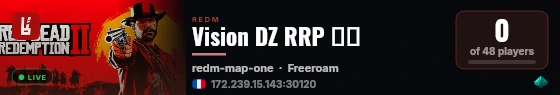 Vision DZ RRP 🇩🇿 live status badge