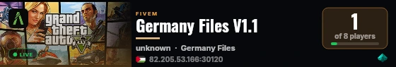 Germany Files V1.1 live status badge