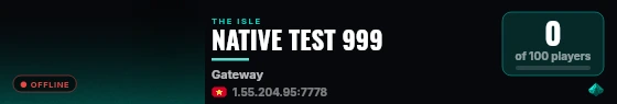 NATIVE TEST 999 live status badge