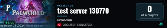 test server 130770 live status badge