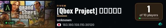 [Qbox Project] グラトニー live status badge