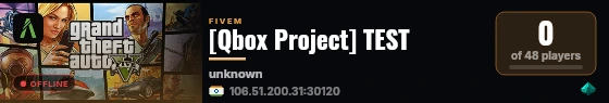 [Qbox Project] TEST live status badge