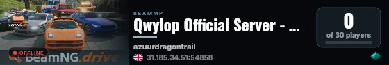 Qwylop Official Server - Proving Ground live status badge
