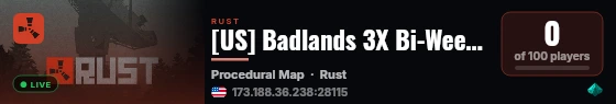 [US] Badlands 3X Bi-Weekly live status badge