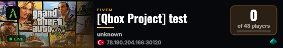 [Qbox Project] test live status badge