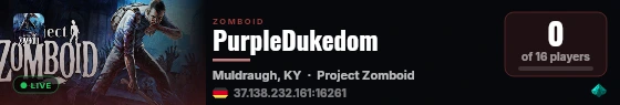 PurpleDukedom live status badge