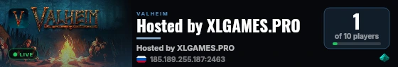 Hosted by XLGAMES.PRO live status badge