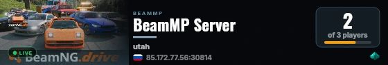 BeamMP Server live status badge