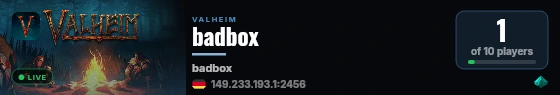 badbox live status badge